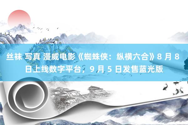 丝袜 写真 漫威电影《蜘蛛侠：纵横六合》8 月 8 日上线数字平台，9 月 5 日发售蓝光版