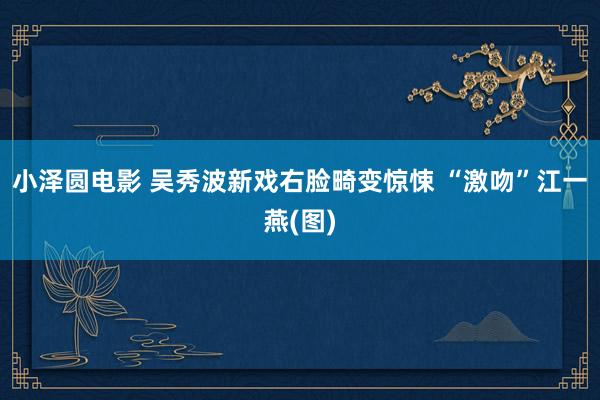 小泽圆电影 吴秀波新戏右脸畸变惊悚 “激吻”江一燕(图)