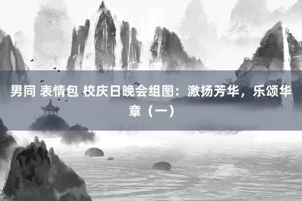 男同 表情包 校庆日晚会组图：激扬芳华，乐颂华章（一）